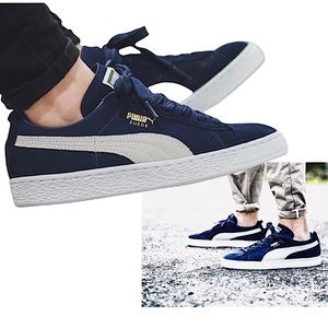 puma suede blue navy